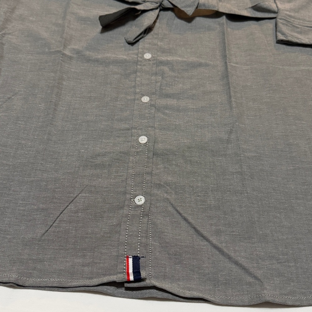 U.S. Polo Assn. Gray Button Down Shirt Long-sleeved dress L NWT - Picture 3 of 7